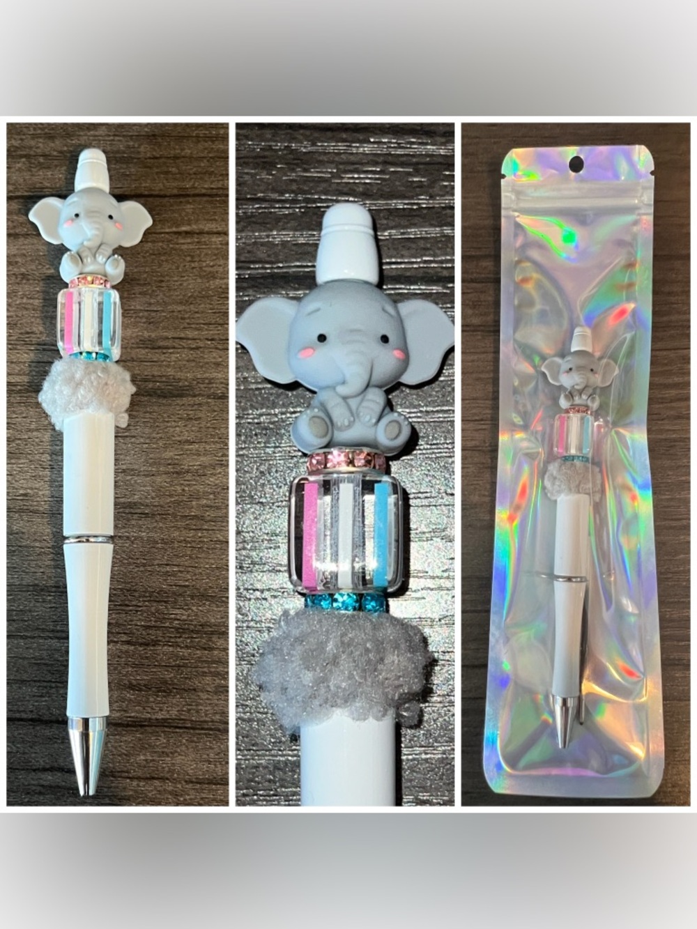 Elephant beaded focal pen